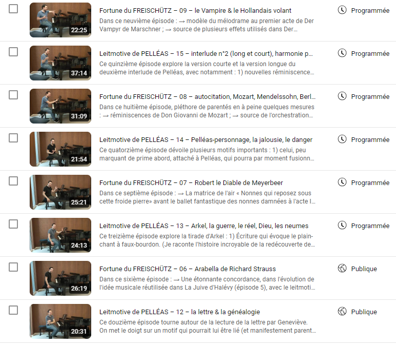 vidéos Carnets sur sol